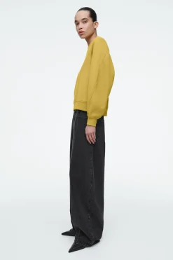 Hot COS ZAOKRĄGLONA BLUZA Z BAWEŁNIANEGO DŻERSEJU