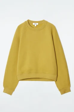 Hot COS ZAOKRĄGLONA BLUZA Z BAWEŁNIANEGO DŻERSEJU