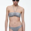 Fashion COS ZEBRANA GÓRA OD BIKINI TYPU BANDEAU