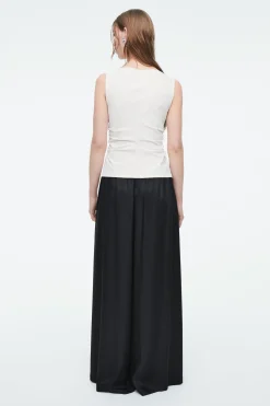 Clearance COS ZEBRANY TOP BEZ RĘKAWÓW Z LUŹNYM DEKOLTEM