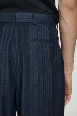 Fashion COS ŻAKARDOWE SPODNIE Z PROSTYMI NOGAWKAMI