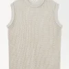 Clearance COS AŻUROWA KAMIZELKA – OVERSIZED FIT Beige