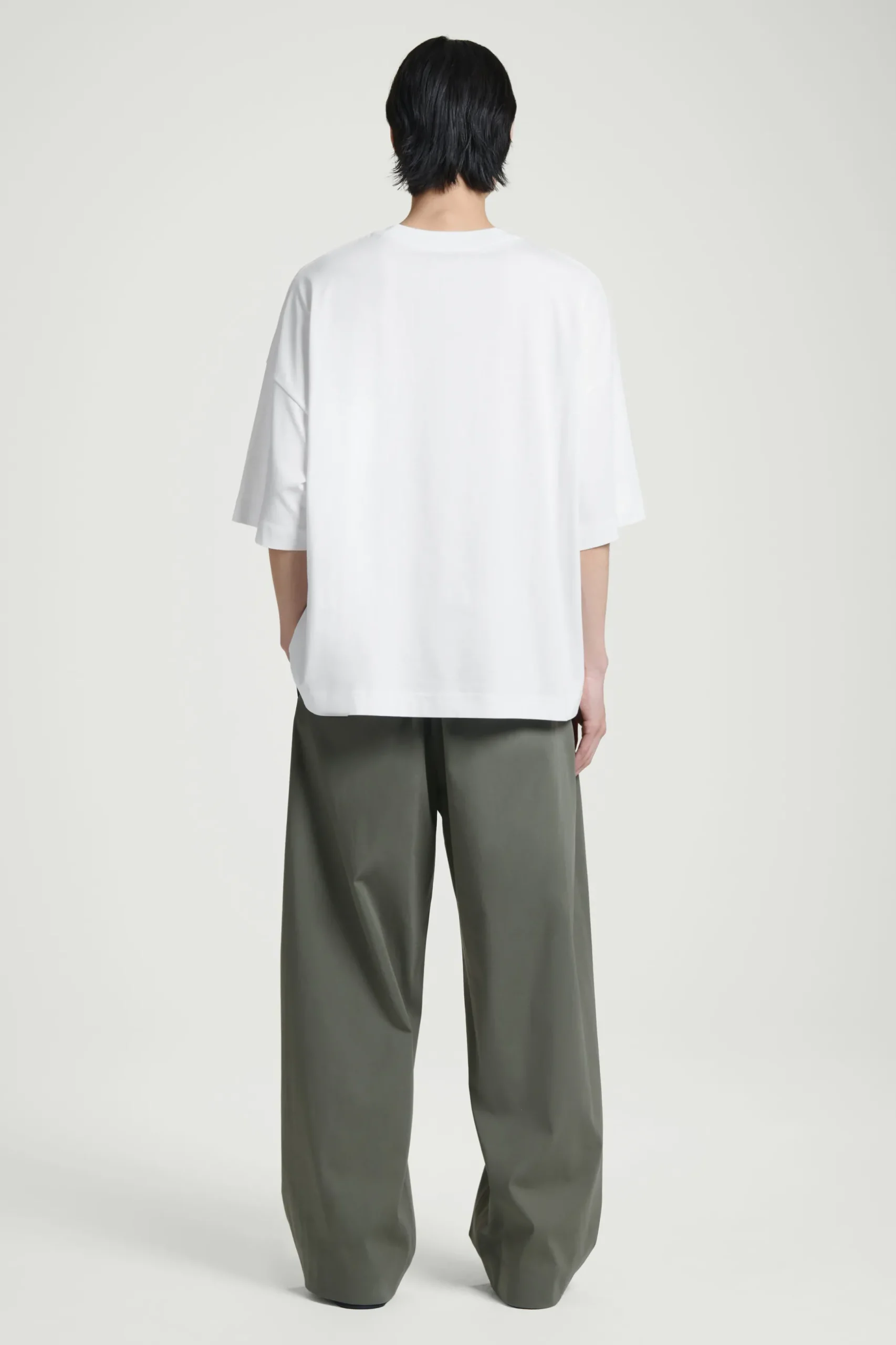 Best COS BARDZO SZEROKI BAWEŁNIANY T-SHIRT – OVERSIZED FIT White