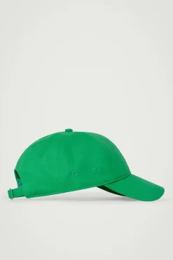 Clearance COS BAWEŁNIANA CZAPKA BEJSBOLÓWKA Zielony