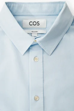 Best COS BAWEŁNIANA KOSZULA – RELAXED FIT Jasnoniebieski