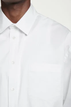 Hot COS BAWEŁNIANA KOSZULA OXFORD O KROJU OVERSIZE Biały