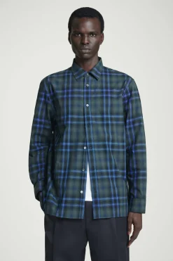 Clearance COS BAWEŁNIANA KOSZULA W KRATĘ – RELAXED FIT