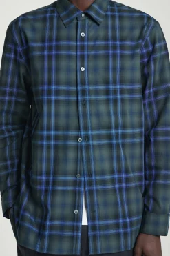 Clearance COS BAWEŁNIANA KOSZULA W KRATĘ – RELAXED FIT