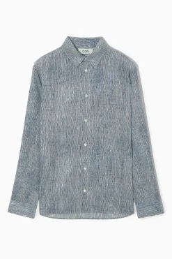 Best COS BAWEŁNIANA KOSZULA Z NADRUKIEM – RELAXED FIT