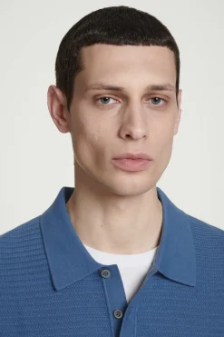 Online COS BAWEŁNIANA KOSZULKA POLO Niebieski
