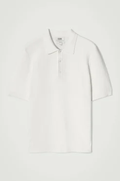 Best COS BAWEŁNIANA KOSZULKA POLO Biały