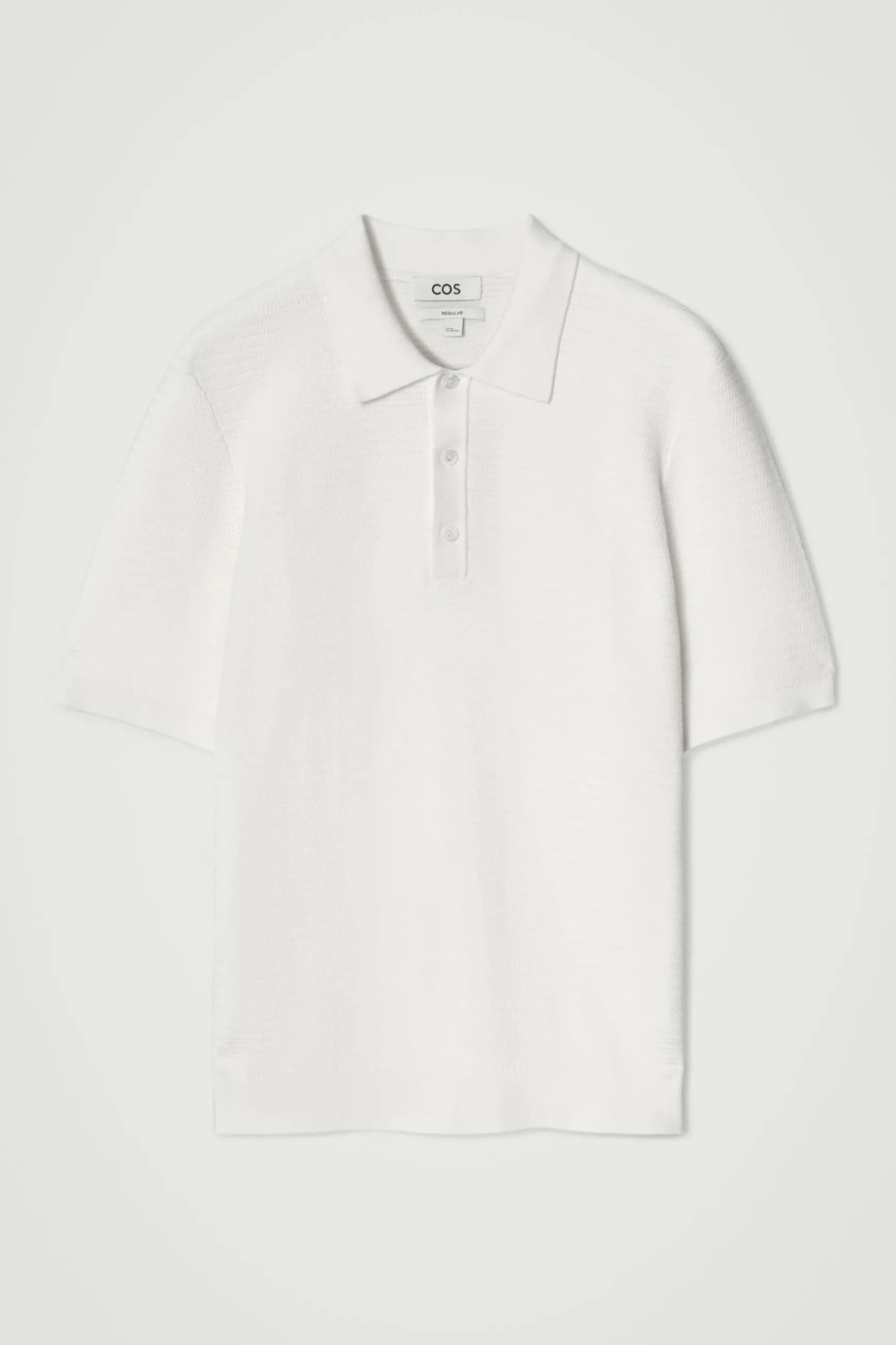 Best COS BAWEŁNIANA KOSZULKA POLO Biały