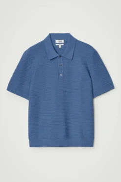 Online COS BAWEŁNIANA KOSZULKA POLO Niebieski