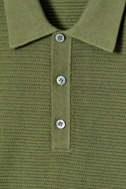 Best COS BAWEŁNIANA KOSZULKA POLO Zielony