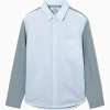 Sale COS BAWEŁNIANA PANELOWA KOSZULA – RELAXED FIT