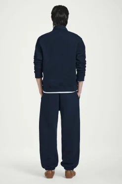 New COS BAWEŁNIANE SPODNIE DRESOWE TYPU JOGGER Granatowy