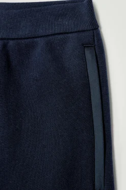 New COS BAWEŁNIANE SPODNIE DRESOWE TYPU JOGGER Granatowy