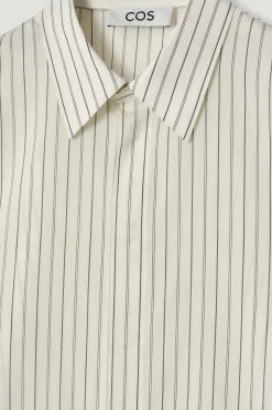 Outlet COS BAWEŁNIANO-JEDWABNA KOSZULA W PRĄŻKI