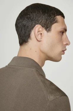 Fashion COS BAWEŁNIANO-LNIANA KURTKA Ciemnybrązowoszary