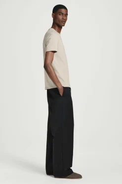 Sale COS BAWEŁNIANY T-SHIRT – REGULAR FIT Jasnyszarobrązowy