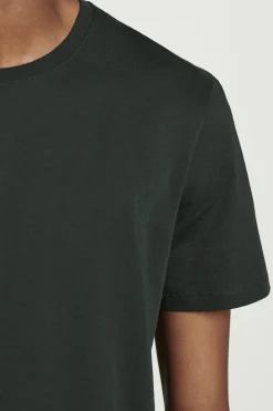 Online COS BAWEŁNIANY T-SHIRT – REGULAR FIT Ciemnozielony