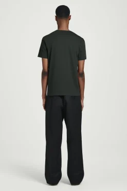 Online COS BAWEŁNIANY T-SHIRT – REGULAR FIT Ciemnozielony