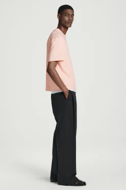 Best COS BAWEŁNIANY T-SHIRT – RELAXED FIT Morelowy