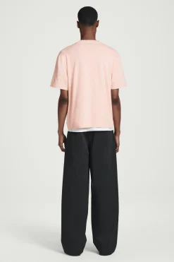 Best COS BAWEŁNIANY T-SHIRT – RELAXED FIT Morelowy