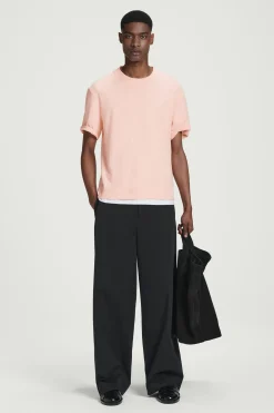 Best COS BAWEŁNIANY T-SHIRT – RELAXED FIT Morelowy