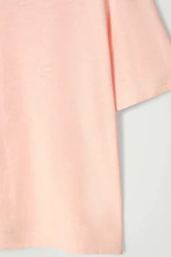 Best COS BAWEŁNIANY T-SHIRT – RELAXED FIT Morelowy