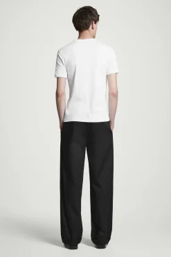 Hot COS BAWEŁNIANY T-SHIRT O DOPASOWANYM KROJU Biały