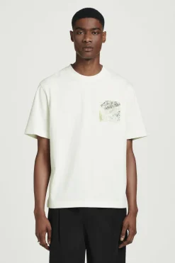Fashion COS BAWEŁNIANY T-SHIRT O LUŹNYM KROJU