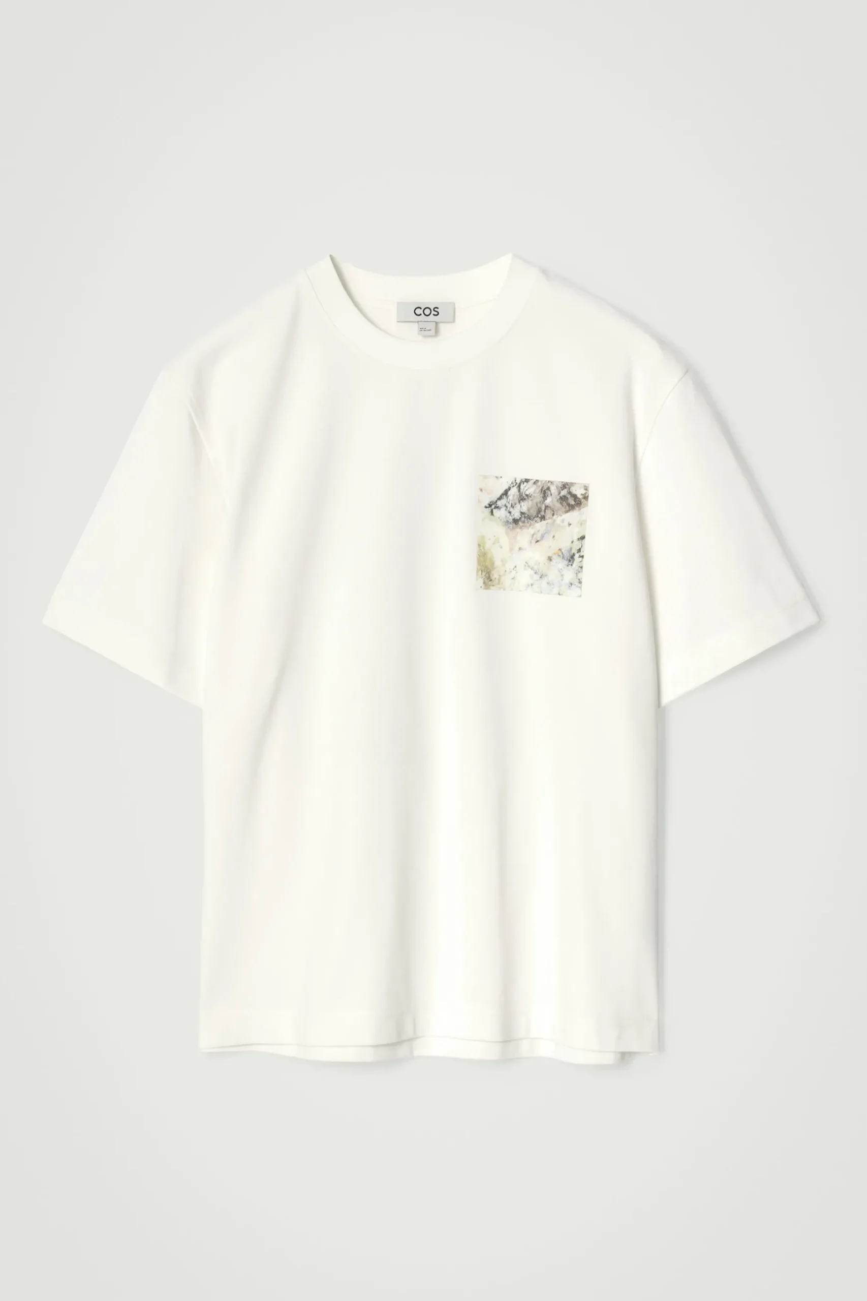 Fashion COS BAWEŁNIANY T-SHIRT O LUŹNYM KROJU