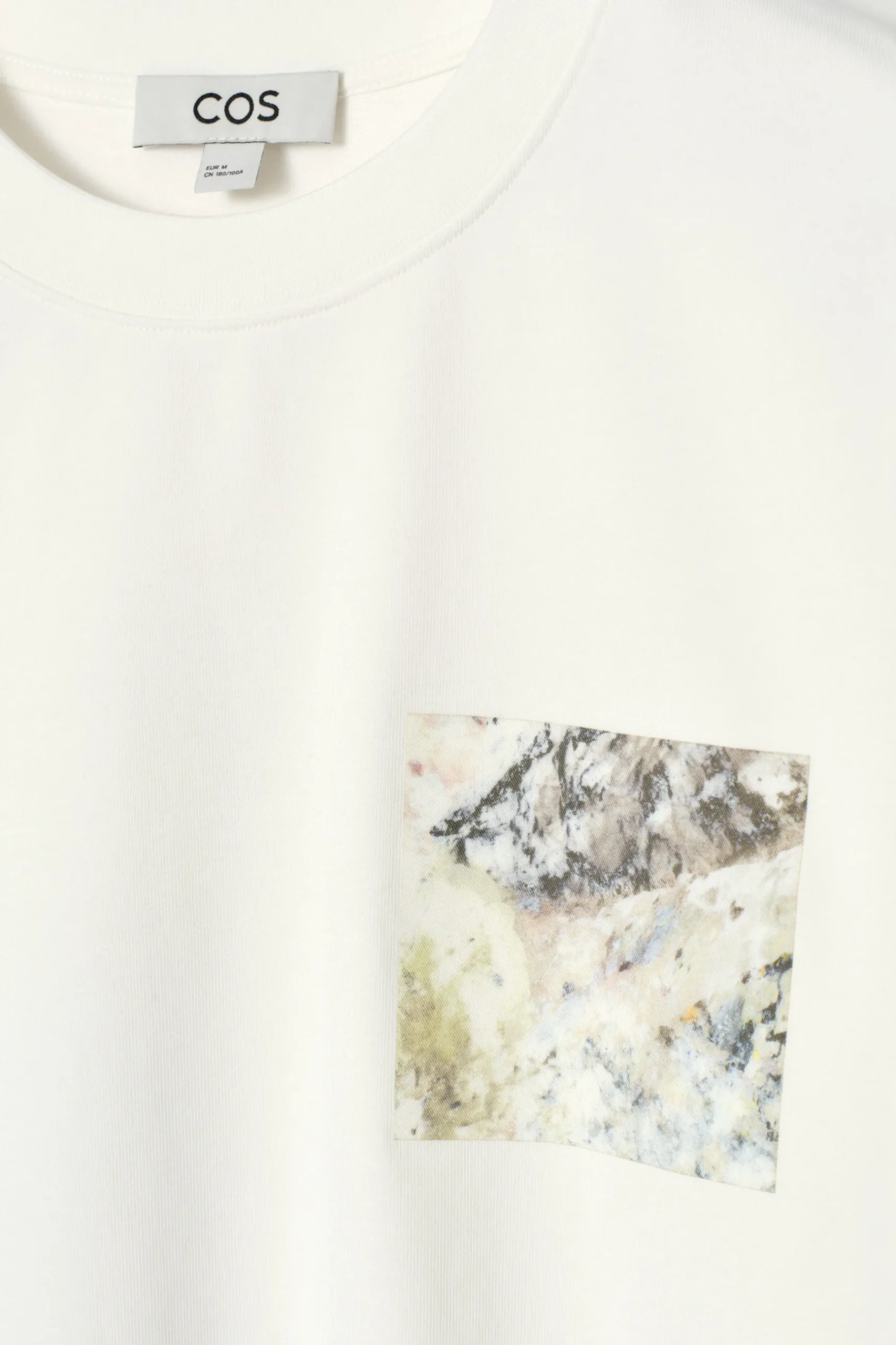 Fashion COS BAWEŁNIANY T-SHIRT O LUŹNYM KROJU