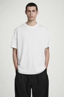 Best COS BAWEŁNIANY T-SHIRT OVERSIZE Biały
