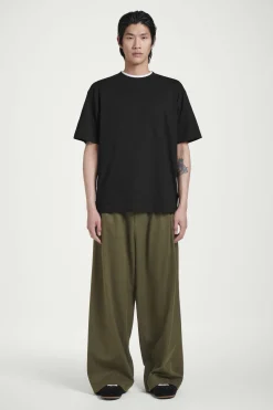 Clearance COS BAWEŁNIANY T-SHIRT OVERSIZE Czarny