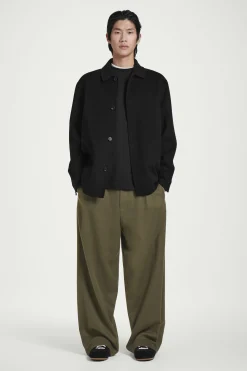 Clearance COS BAWEŁNIANY T-SHIRT OVERSIZE Czarny