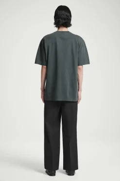 New COS BAWEŁNIANY T-SHIRT OVERSIZE Czarny