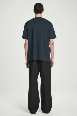 Best COS BAWEŁNIANY T-SHIRT OVERSIZE Granatowy