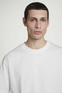 Best COS BAWEŁNIANY T-SHIRT OVERSIZE Biały
