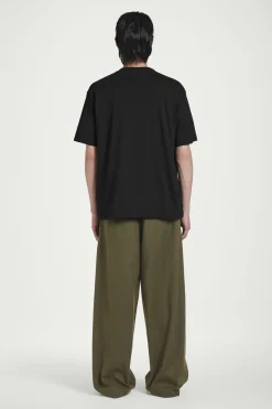 Clearance COS BAWEŁNIANY T-SHIRT OVERSIZE Czarny
