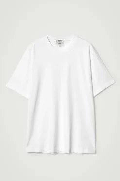Best COS BAWEŁNIANY T-SHIRT OVERSIZE Biały