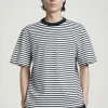 Online COS BAWEŁNIANY T-SHIRT Z OKRĄGŁYM DEKOLTEM