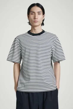 Online COS BAWEŁNIANY T-SHIRT Z OKRĄGŁYM DEKOLTEM