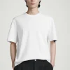 New COS BAWEŁNIANY T-SHIRT Z OKRĄGŁYM DEKOLTEM Biały