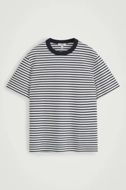 Online COS BAWEŁNIANY T-SHIRT Z OKRĄGŁYM DEKOLTEM