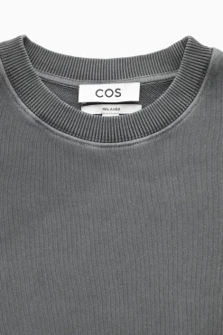 Clearance COS BLUZA RELAXED FIT Spranaczerń