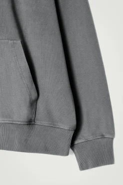 Online COS BLUZA Z KAPTUREM ZE SPRANEGO BAWEŁNIANEGO DŻERSEJU Spranaczerń