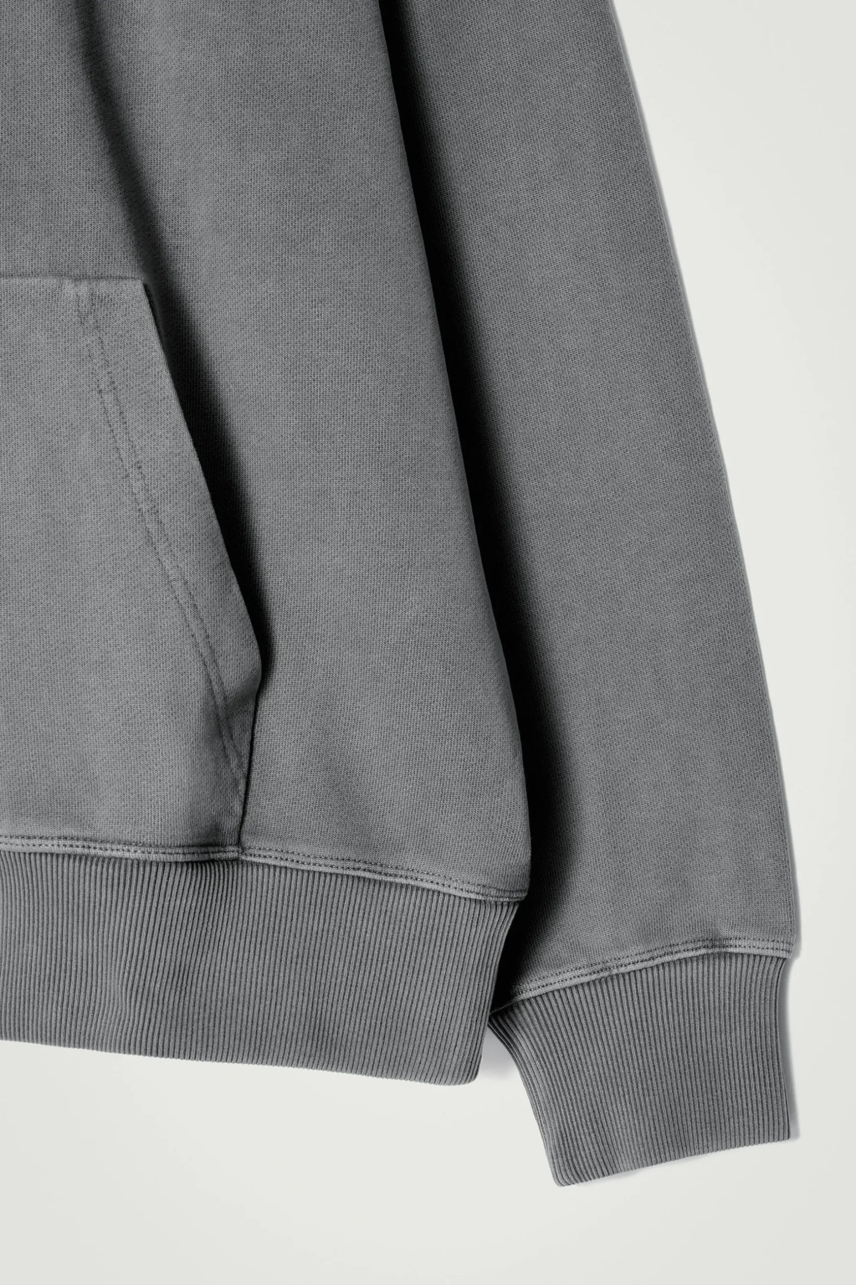 Online COS BLUZA Z KAPTUREM ZE SPRANEGO BAWEŁNIANEGO DŻERSEJU Spranaczerń