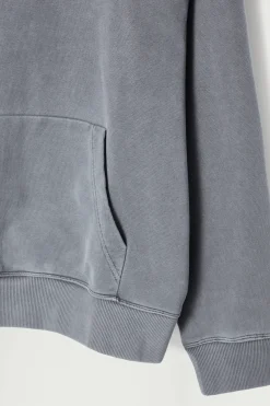 Outlet COS BLUZA Z KAPTUREM ZE SPRANEGO BAWEŁNIANEGO DŻERSEJU Niebieski